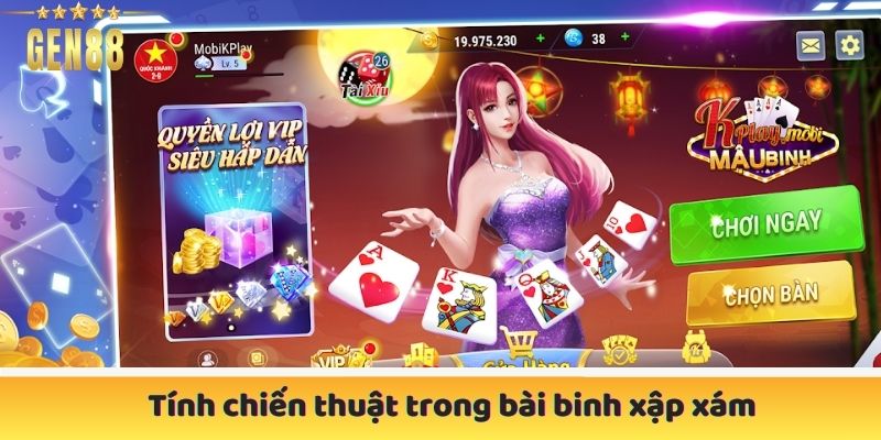 Tính chiến thuật trong bài binh xập xám